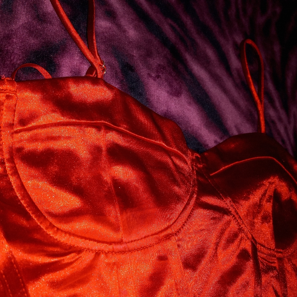 Corset top red